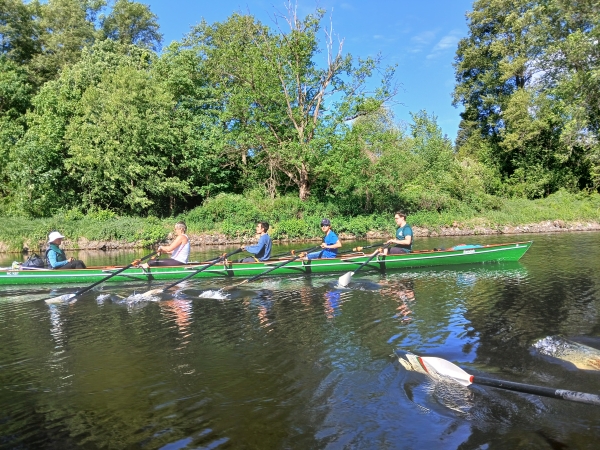 C-Vierer Ruderboot auf der Havel Templin 2024