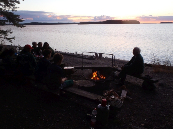 Sonnenuntergang auf Hietasaari Finnand 2016